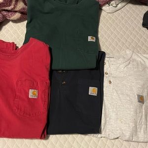 4 LARGE CARHARTT TEES